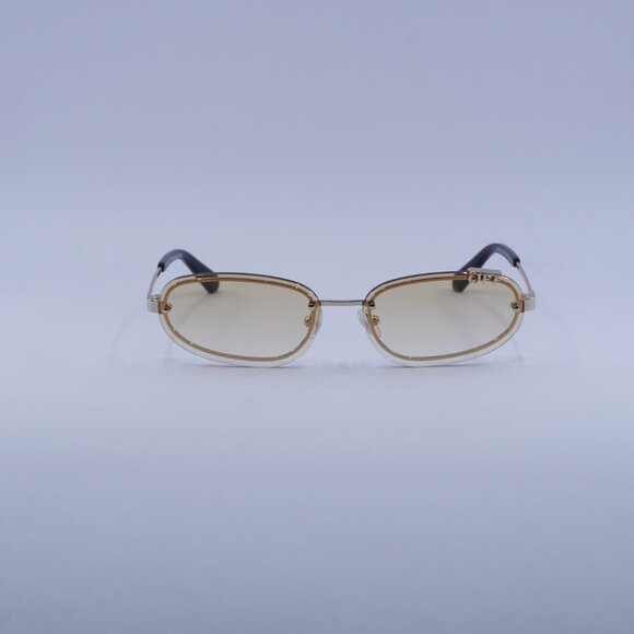 Off-White OERI13M MIAMI 766E Sunglasses Gold Oval Frame, Brown Lenses main image 6